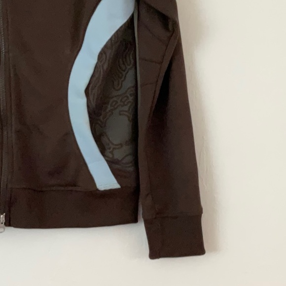 Nike vintage brown/baby blue zip up sweater - Picture 2 of 5